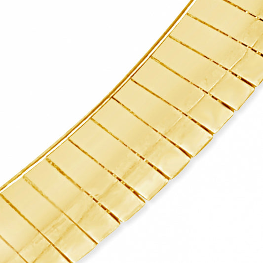 10K Yellow Gold Reversable  Omega 16" Chain