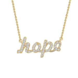 LADIES NECKLACE 1/10 CT ROUND DIAMOND 10K YELLOW GOLD