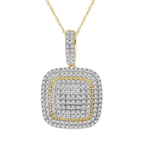 LADIES PENDANT 1/4 CT ROUND DIAMOND 10K YELLOW GOLD