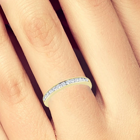 Diamond Band .25 CTW Round Cut 14K White Gold