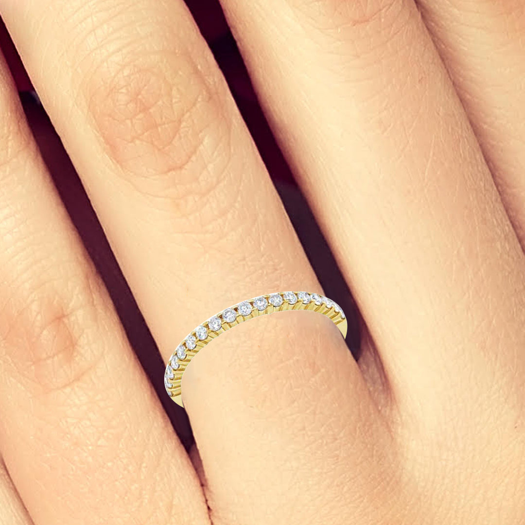 Diamond Band .25 CTW Round Cut 14K White Gold
