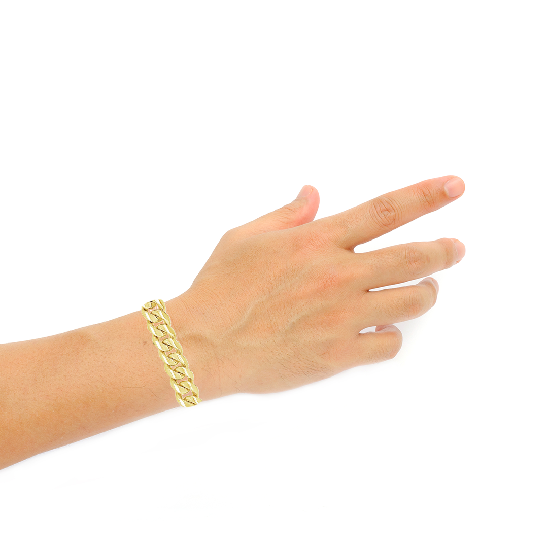 10K Solid Yellow Gold Miami Cuban Bracelet
