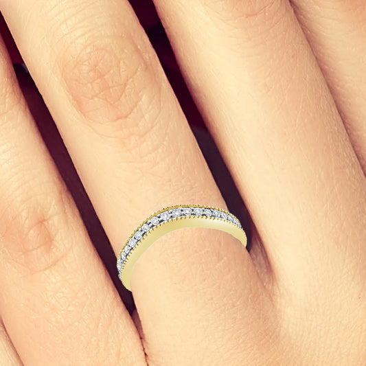 Diamond Band .25 CTW Round Cut 10K Yellow Gold