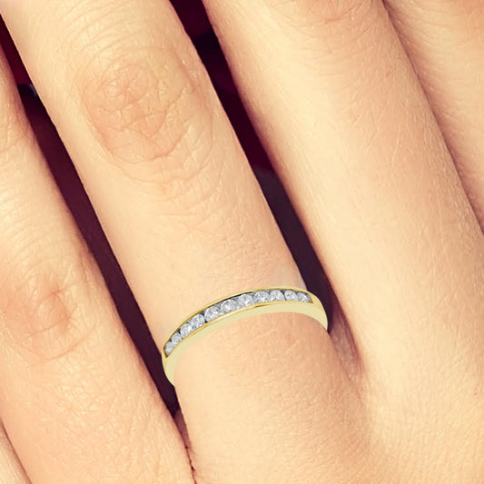 Diamond Band .25 CTW 14K Round Cut Yellow Gold