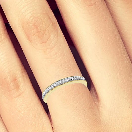 Diamond Band .15 CTW Round Cut 14K White Gold