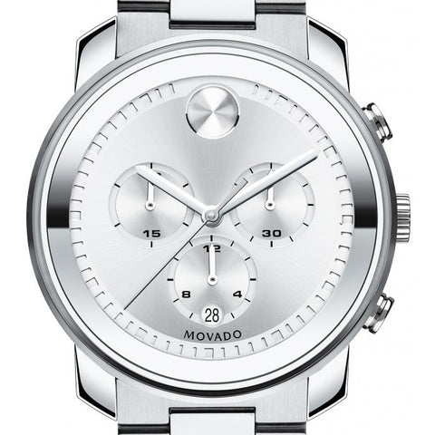 Movado Men's Bold Silver Stainless-Steel Swiss Quartz Watch