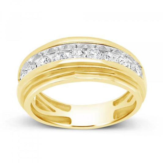 Diamond Ring 1 CTW Round Cut 14K Yellow Gold