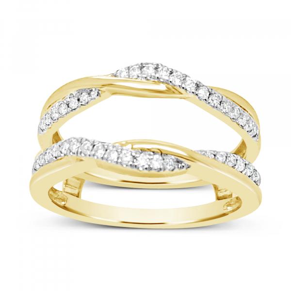14K Yellow Gold .25 CTW Round Cut Diamond Ring