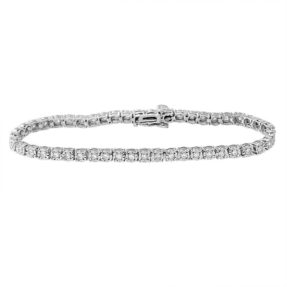 10K 1.00ct Diamond Tennis Bracelet