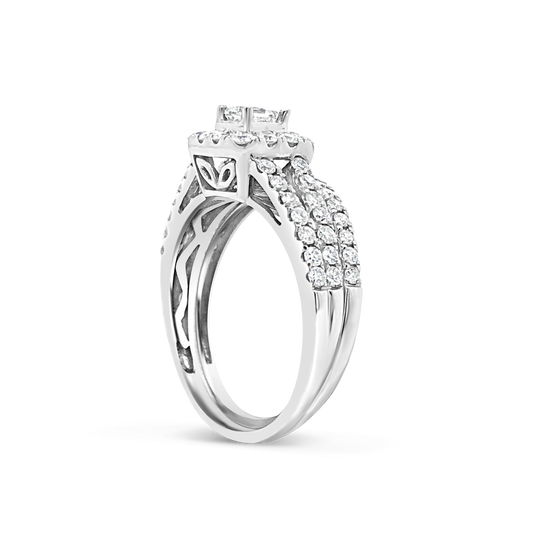 Diamond Engagement Ring 1 CTW 14K White Gold