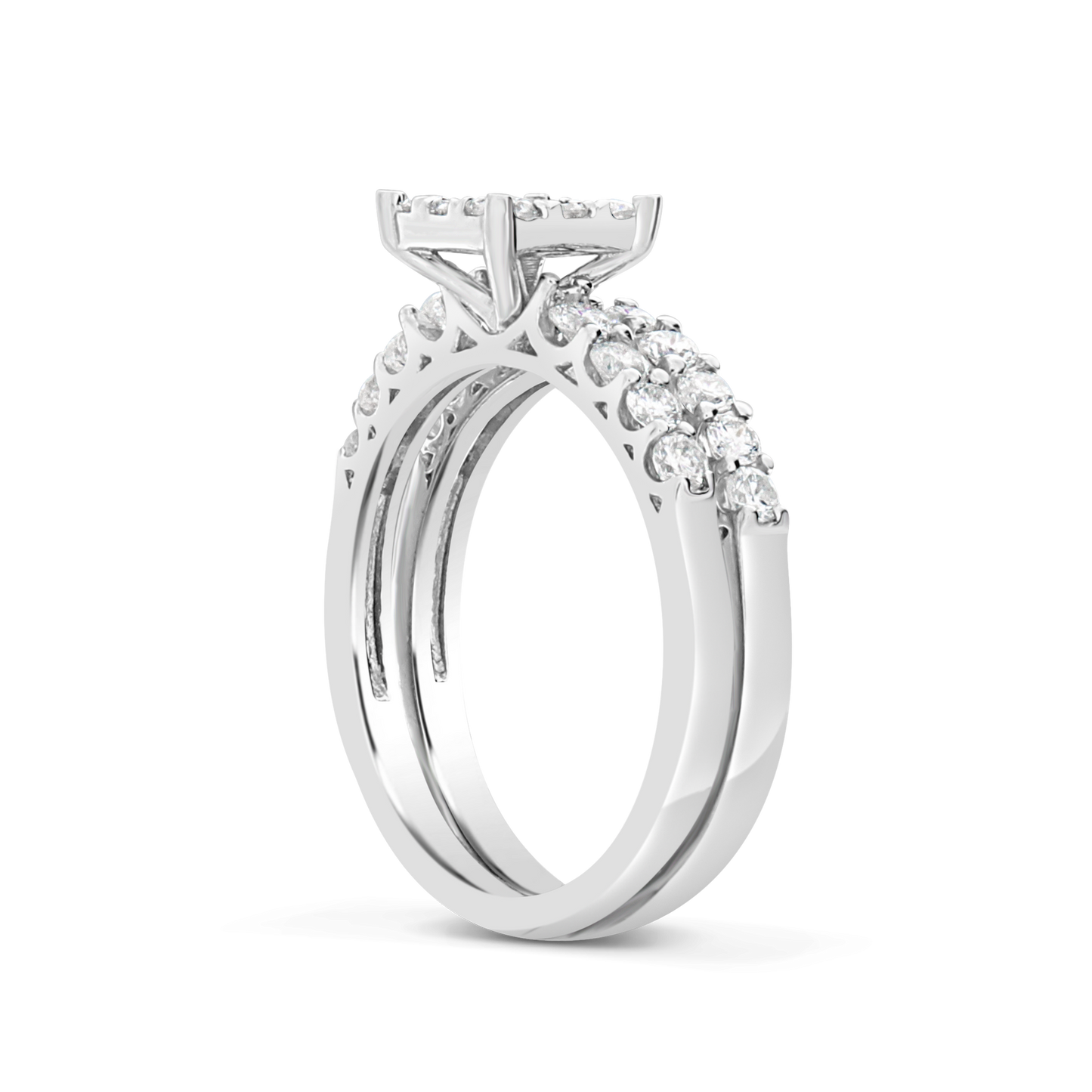 Diamond Engagement Ring 1 CTW Round Cut 14K White Gold