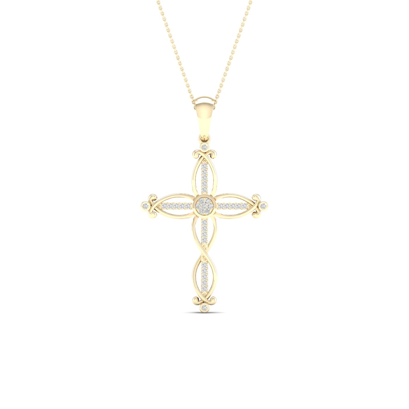 10K 0.10CT Diamond Pendant