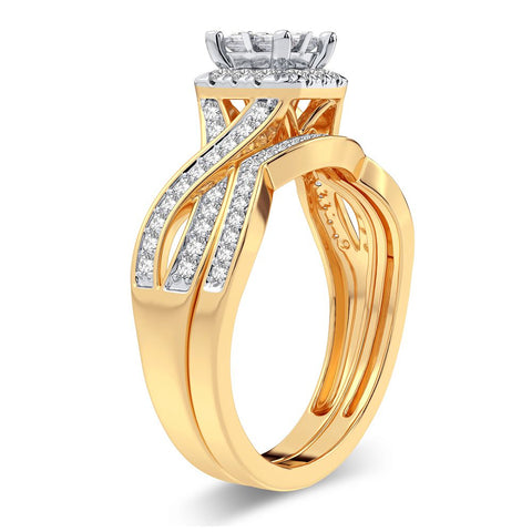10K 0.61CT Diamond Bridal Ring