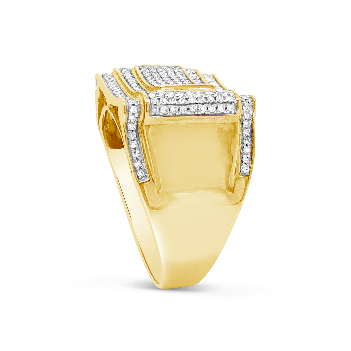 Diamond Ring .75 CTW Round Cut 10K Yellow Gold