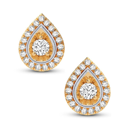 10K 0.50CT DIAMOND EARRING