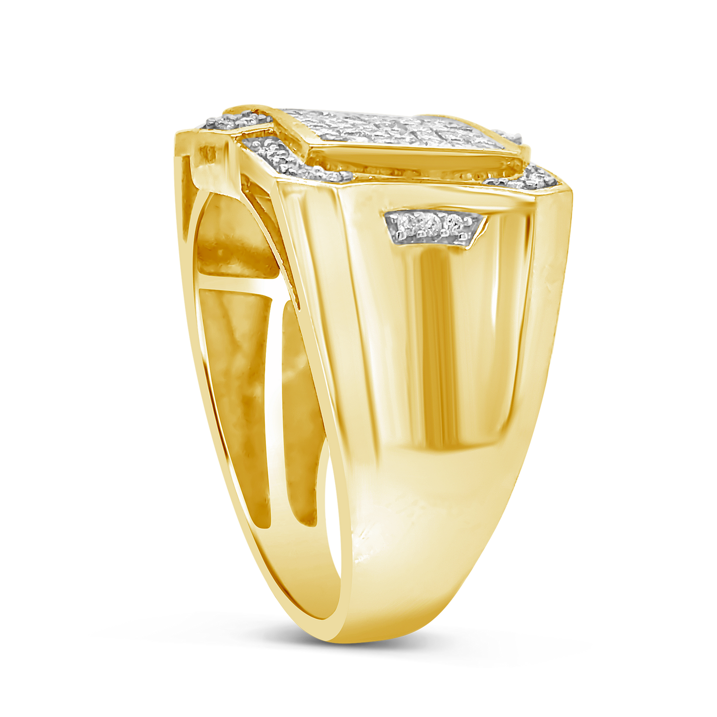 Diamond Ring 1 CTW Princess Cut 10K Yellow Gold