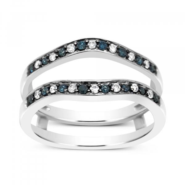 Diamond Ring Jacket .25 CTW Round Cut 14K White Gold