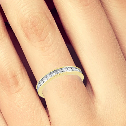 Diamond Band .55 CTW Round Cut 14K Yellow Gold