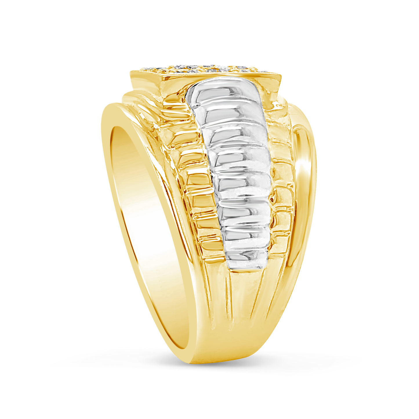 Diamond Ring 1 CTW Round Cut 10K Yellow Gold