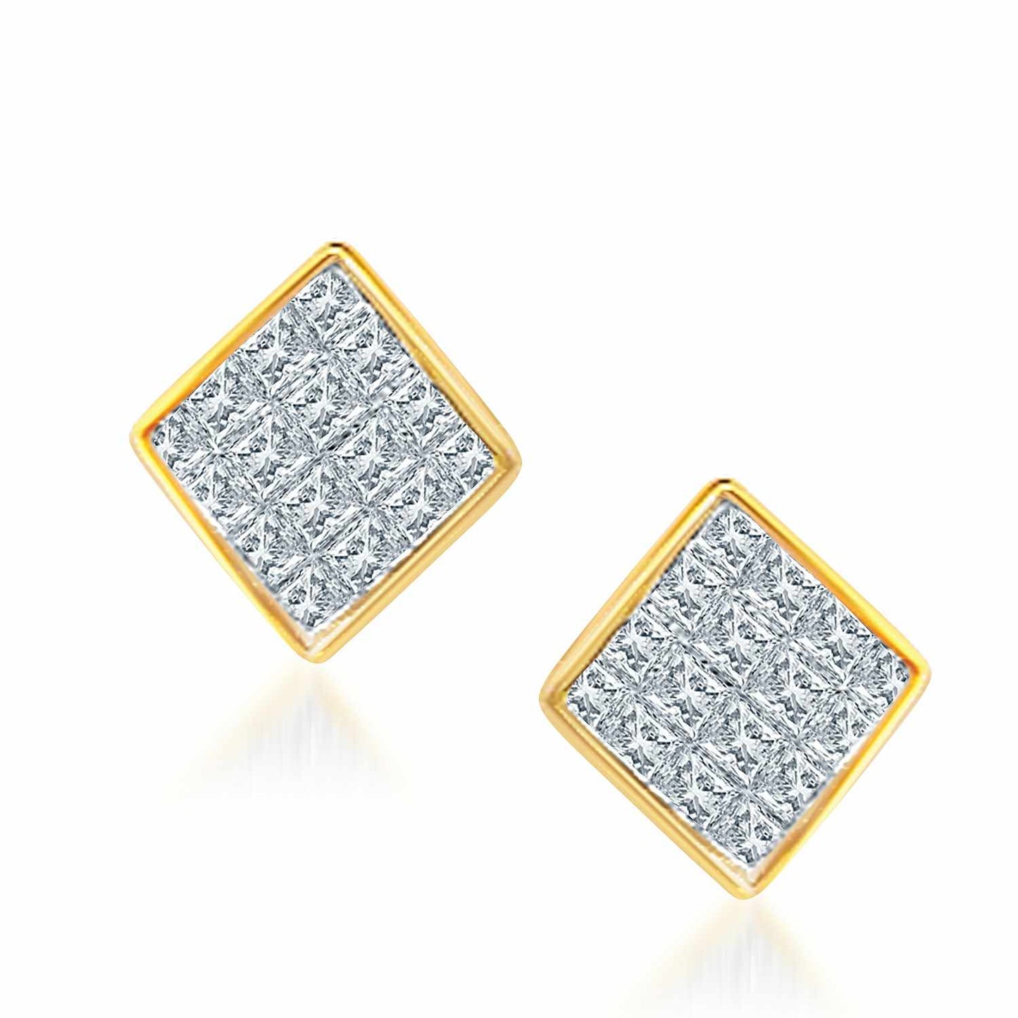 14K 1.00CT PR. CUT DIA. Earring