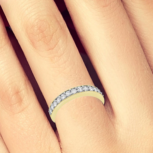 Diamond Band .50 CTW Round Cut 14K Yellow Gold