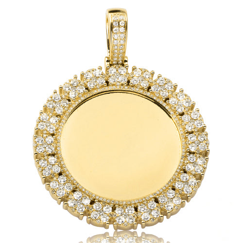 14KY 3.25CTW DIAMOND MEMORY PENDANT - ROUND