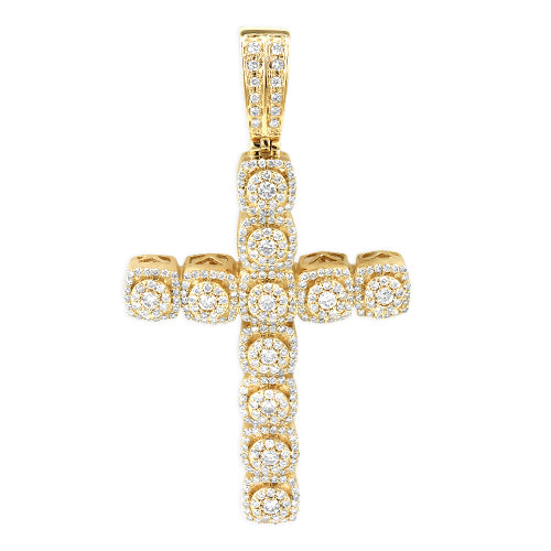 10KY 2.25CTW DIAMOND CLUSTER DESIGN CROSS