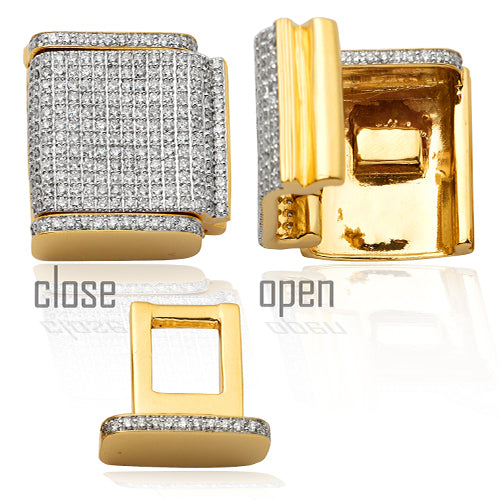 10KY 2.00CTW DIAMOND LOCK FOR MIAMI CUBAN - 18MM