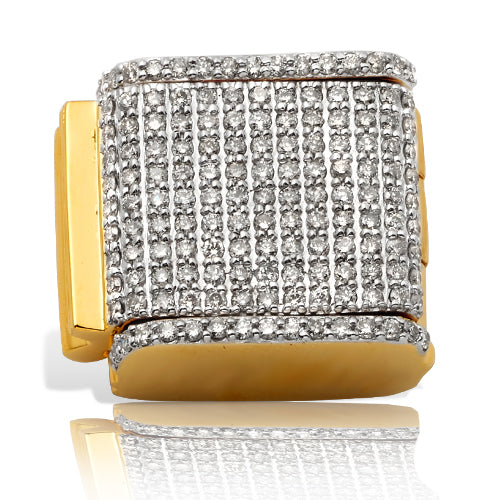 10KY 1.00CTW DIAMOND LOCK FOR MIAMI CUBAN - 16.5MM