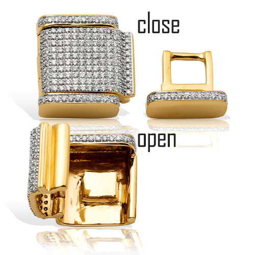 10KY 1.60CTW DIAMOND LOCK FOR MIAMI CUBAN - 18MM