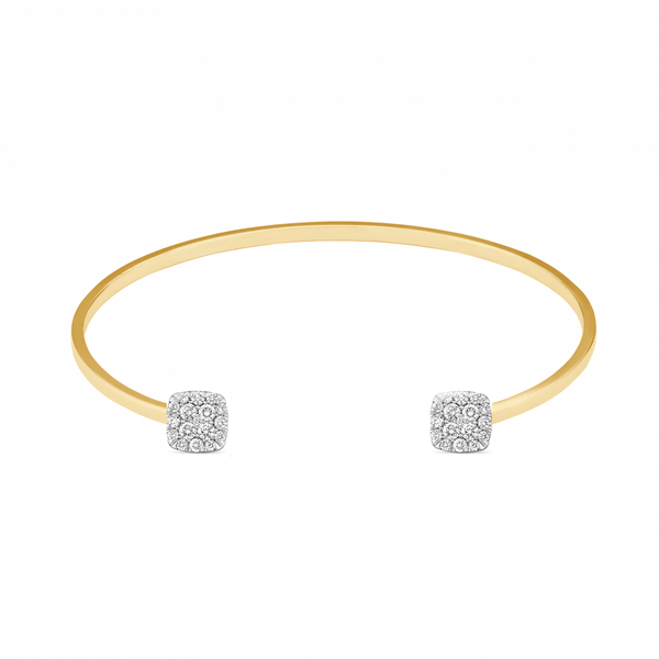 14K Yellow Gold Women's Bracelet With 0.32CT Diamonds