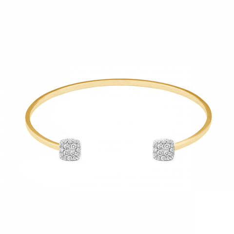 14K Yellow Gold Women's Bracelet With 0.32CT Diamonds
