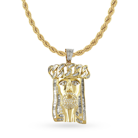 DIAMOND PENDANT 1.99CT 10K YELLOW GOLD