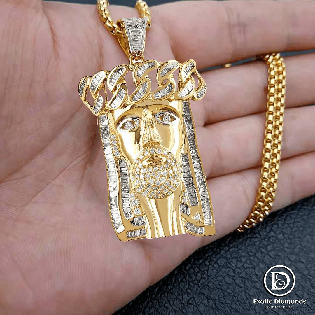 DIAMOND PENDANT 1.99CT 10K YELLOW GOLD