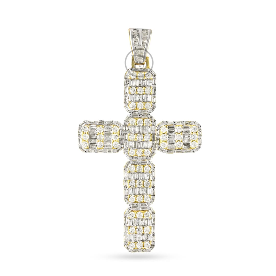 DIAMOND PENDANT 2.59 CT 10K YELLOW GOLD