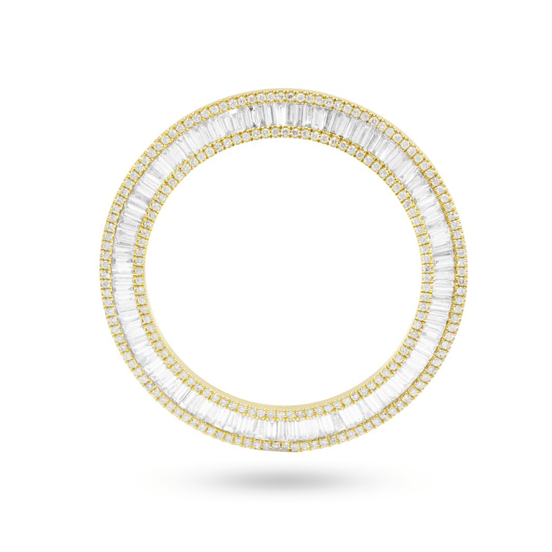 DIAMOND BAZEL 3.69CT 10K YELLOW GOLD