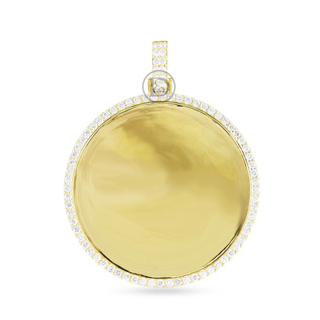 DIAMOND PENDANT 2.05 CT 10 K YELLOW GOLD