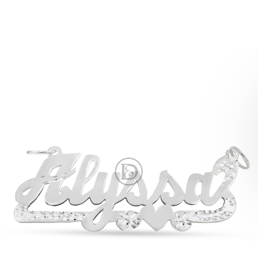 10K Yellow Gold Custom Name Plate