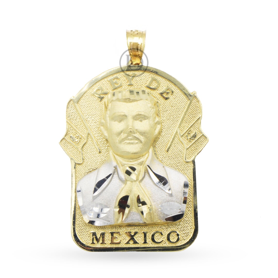 14K Yellow Gold Malverde Pendant