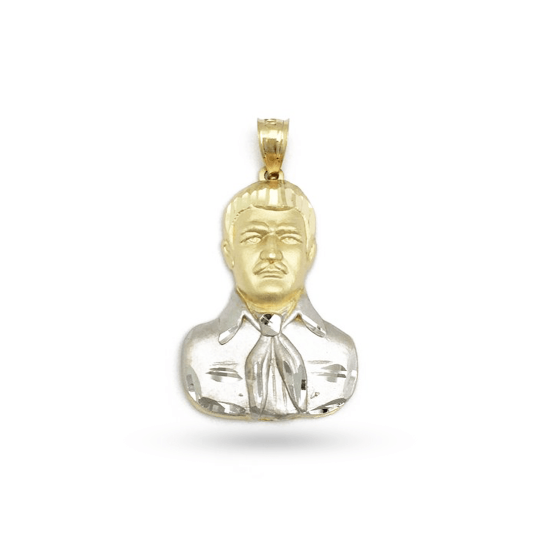 14K Yellow Gold Malverde Pendant