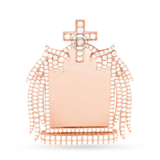 10K Yellow Gold Memory Pendant with 4.35CT Diamonds