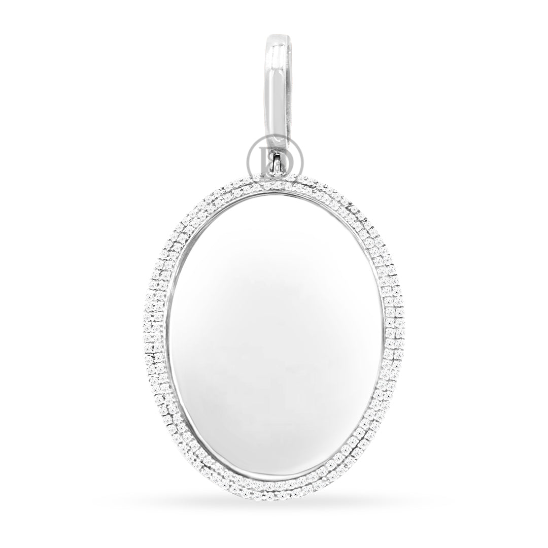 10K Yellow Gold Memory Pendant with 0.58CT Diamonds
