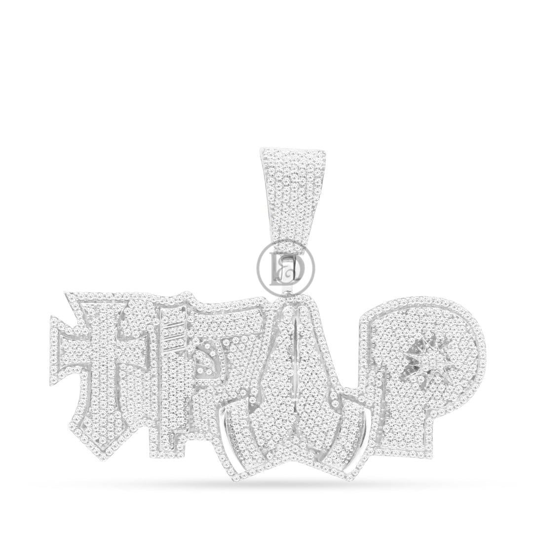 10K Yellow Gold Trap Pendant With 3.10CT Diamonds