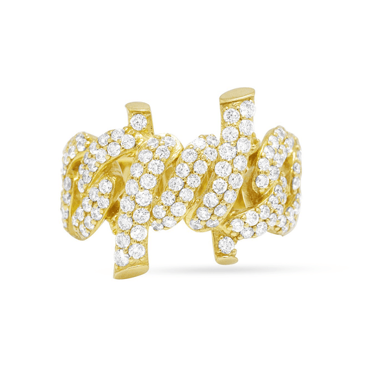 10K Yellow Gold Men's Ring With 2.47CT Diamonds