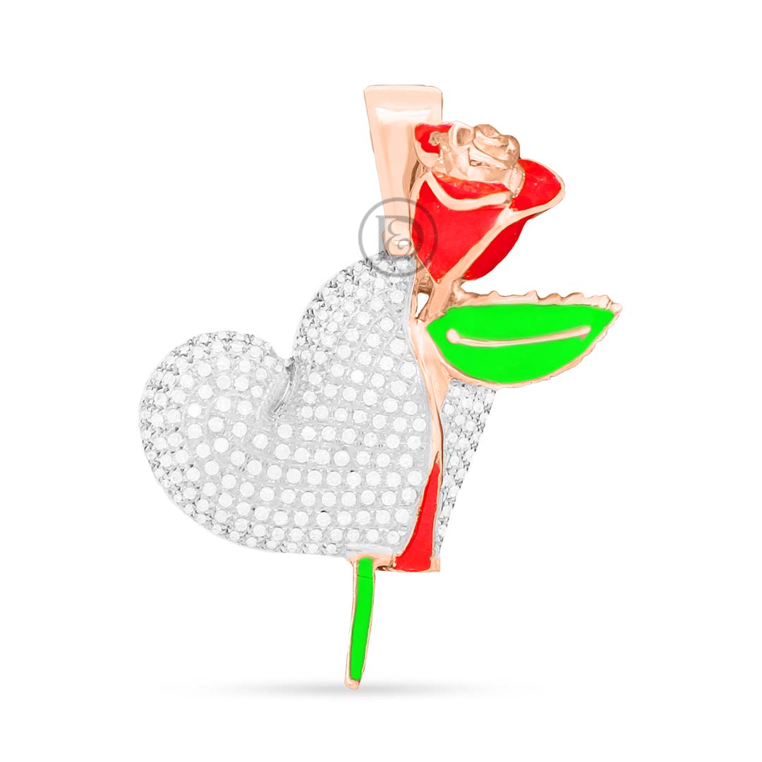 10K Yellow Gold Custom Pendant With 0.50CT Diamonds