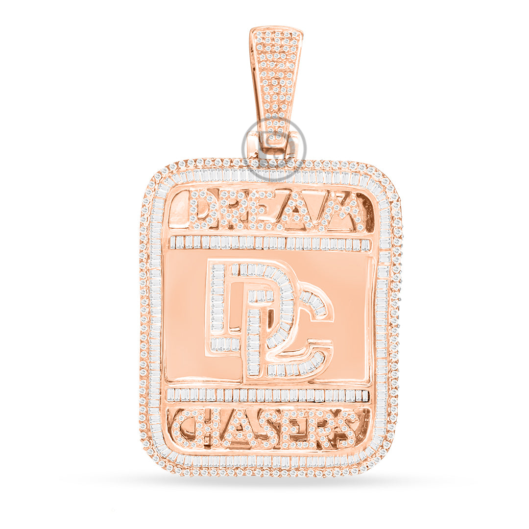 10k yellow gold custom pendant with2.00 ct diamonds