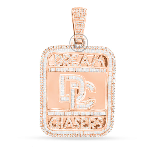 10k yellow gold custom pendant with2.00 ct diamonds