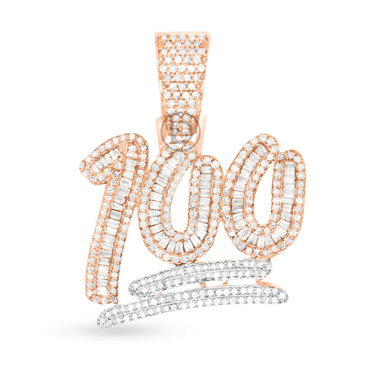 10k yellow gold custom pendant with 1.00ct diamonds