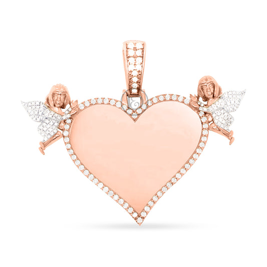 10K Yellow Gold Memory Pendant with 1.15CT Diamonds