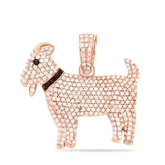 10k yellow gold custom pendant with 3.25ct diamonds